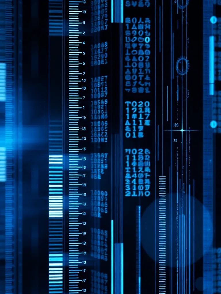 Abstract digital glitch art, distorted data visualizations,
